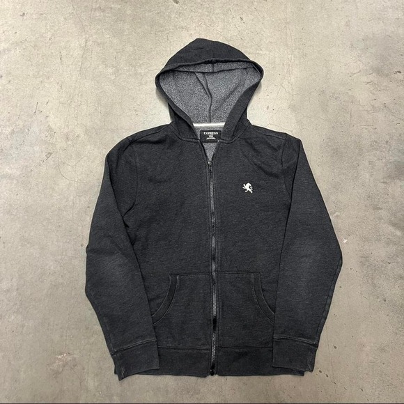Y2K cropped Ricky express‎ full zip hoodie - Picture 1 of 5